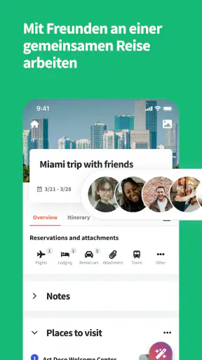 Wanderlog reisen routenplaner screenshot
