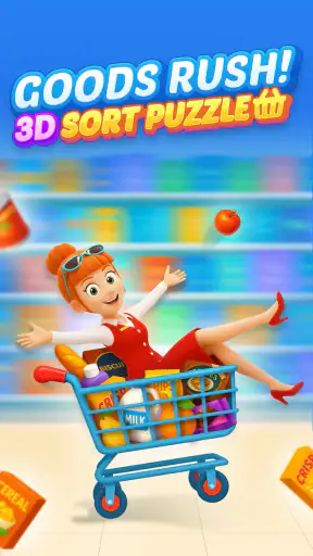 Waren-Rush! 3D Sortieren screenshot