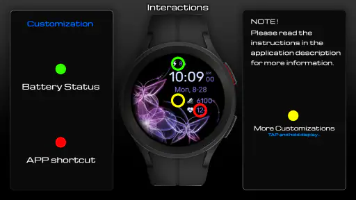 WaTchG008: Digital watch face screenshot