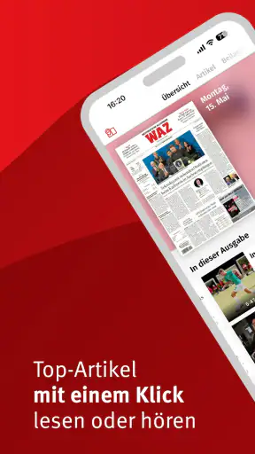 WAZ E-Paper screenshot