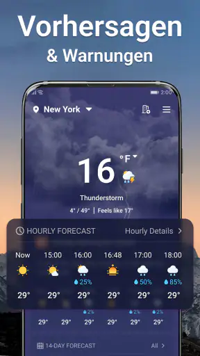 Weather Live - Wetter&Alarm screenshot
