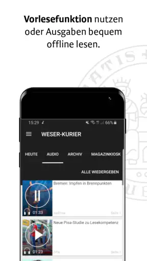 WESER-KURIER E-Paper screenshot