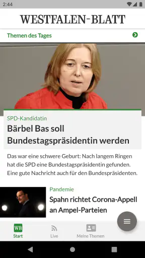 Westfalen-Blatt News screenshot