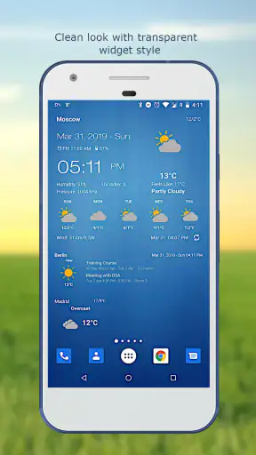 Wetter & Uhr Widget screenshot