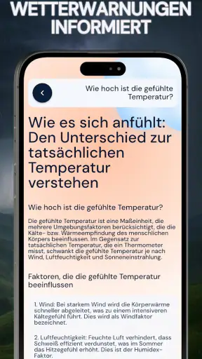 Wetterwarnung: UV•Wind•Widget screenshot