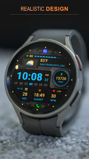 WFP 125 Digital watch face screenshot