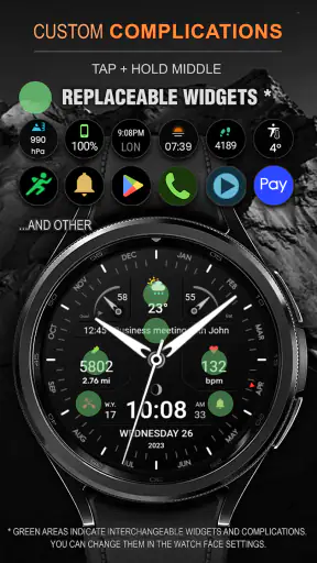 WFP 311 Modern watch face screenshot