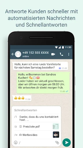 WhatsApp Business screenshot
