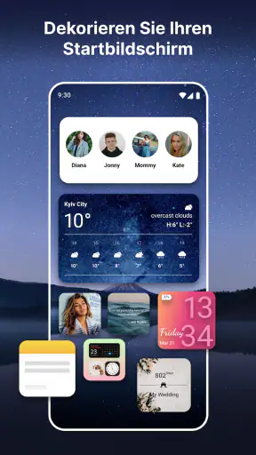 Widgets OS 17: Farbige Widgets screenshot