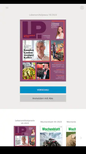 Wochenblatt LWB screenshot