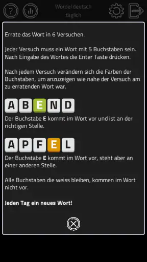 Wördel - tägliches Wortspiel screenshot