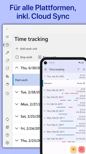 WorkingHours - Zeiterfassung screenshot
