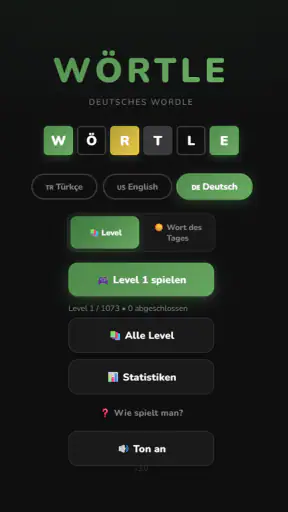 Wörtle - Deutsches Wordle screenshot