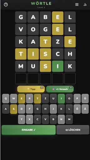 Wörtle - Deutsches Wordle screenshot