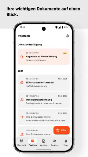 W&W Kundenportal screenshot