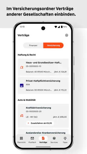 W&W Kundenportal screenshot