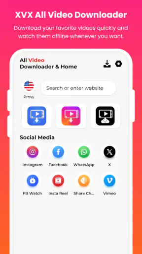 XVX All Video Downloader screenshot