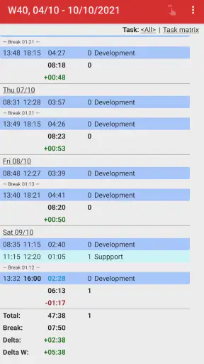 Zeiterfassung Pro screenshot