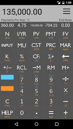 10bii Financial Calculator screenshot