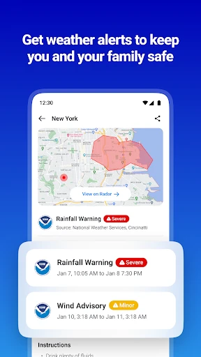 1Weather Forecasts & Radar screenshot