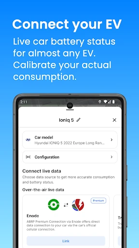 A Better Routeplanner (ABRP) screenshot