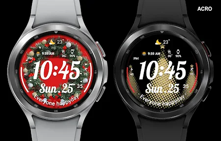 ACRO Happy Christmas Watchface screenshot