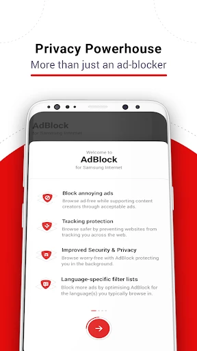 AdBlock for Samsung Internet screenshot