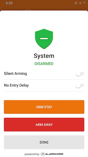 Alarm.com screenshot