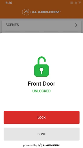 Alarm.com screenshot