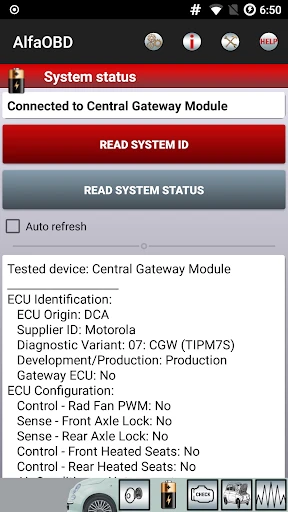AlfaOBD screenshot
