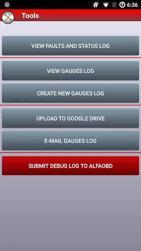 AlfaOBD screenshot