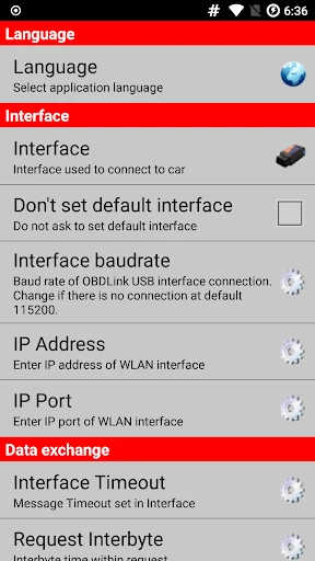 AlfaOBD screenshot
