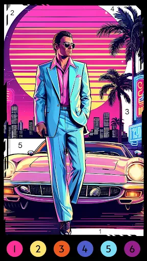 Alpha Color: Men coloring book screenshot