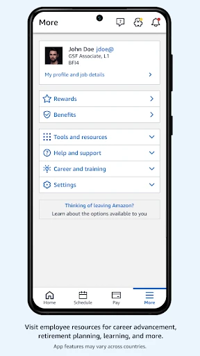 Amazon A to Z screenshot
