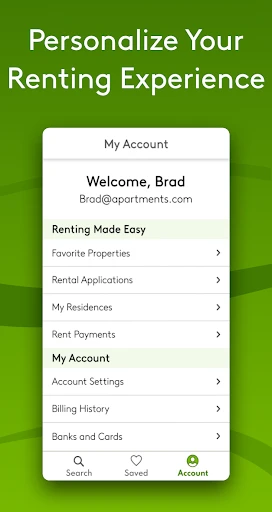 Apartments.com Rental Search screenshot