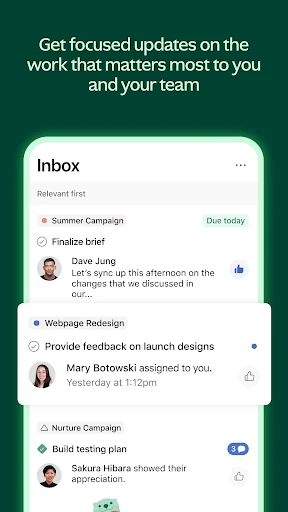 Asana: Where work connects screenshot