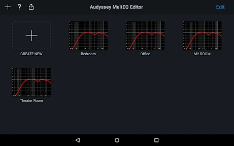 Audyssey MultEQ Editor app screenshot