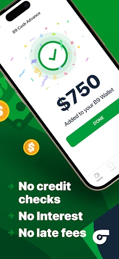 B9: Cash Advance・Banking・Earn screenshot