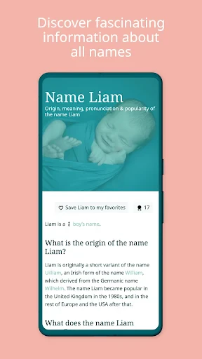 Baby Names / First Names 2025 screenshot