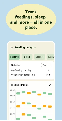 Baby tracker - feeding, sleep screenshot