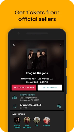 Bandsintown Concerts screenshot
