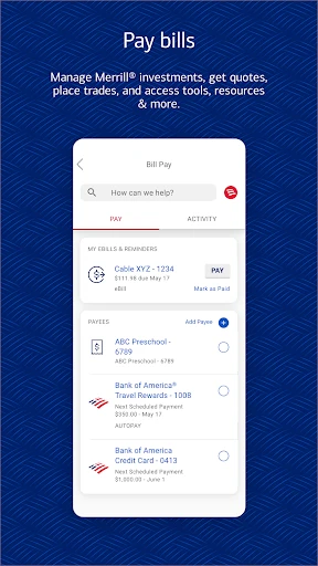 Bank of America Mobile Banking screenshot