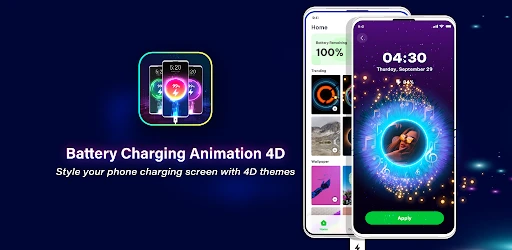 Battery Charging Animation 4D screenshot