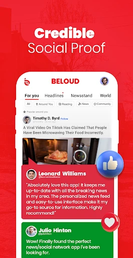 Beloud: News & Free Speech screenshot