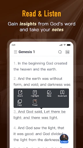 Bible Daily, KJV Bible + Audio screenshot