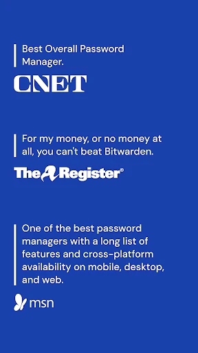 Bitwarden Password Manager screenshot