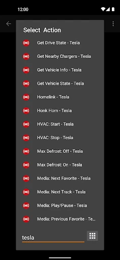 Bolt for Tesla - Tasker Plugin screenshot