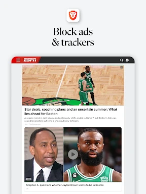 Brave Private Web Browser, VPN screenshot