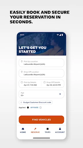 Budget Car Rental screenshot