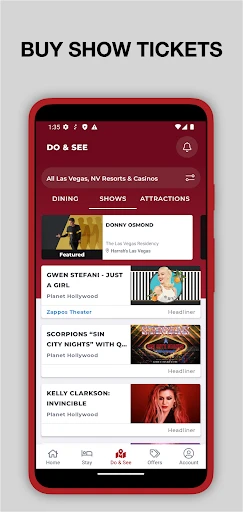 Caesars Rewards Resort Offers screenshot